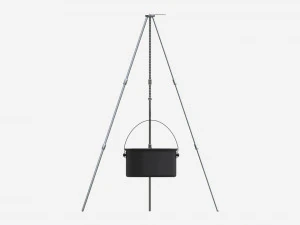 Cooking Tripod with Pot 3D Model