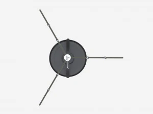 Cooking Tripod with Pot 3D Model