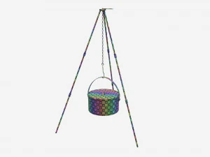 Cooking Tripod with Pot 3D Model