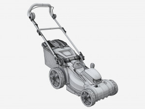 Cordless Lawnmower Yard Force LM G34A 3D Модель