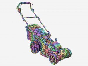 Cordless Lawnmower Yard Force LM G34A 3D Модель
