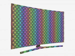 Curved Smart TV 48 inch 3D Model