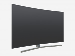 Curved Smart TV 55 inch 3D Model