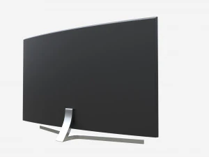 Curved Smart TV 55 inch 3D Model