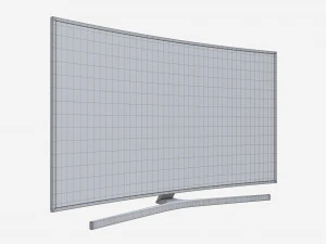 Curved Smart TV 55 inch 3D Model