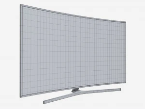 Curved Smart TV 65 inch 3D Model