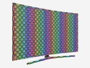 Curved Smart TV 65 inch 3D Model