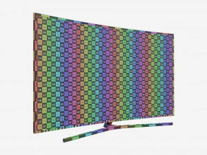 Curved Smart TV 78 inch 3D Model