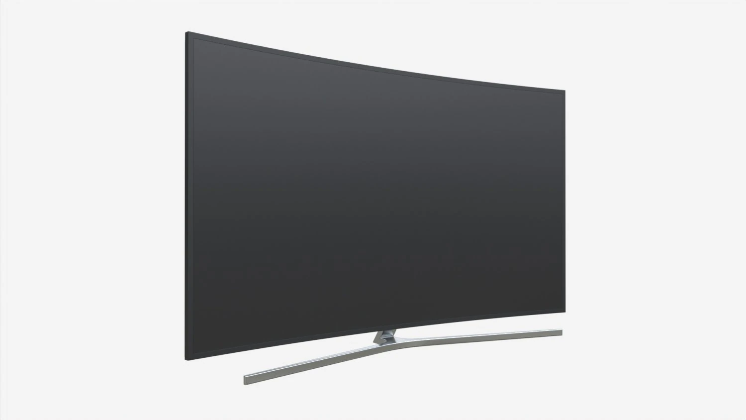 Curved Smart TV 88 inch 3D Model .c4d .max .obj .3ds .fbx .stl .blend 