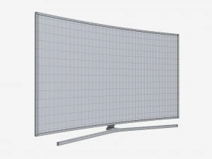 Curved Smart TV 88 inch 3D Model