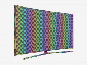 Curved Smart TV 88 inch 3D Model