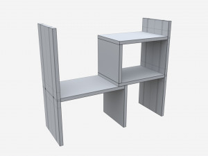 Desktop Organizer Storage Rack Model 3D