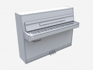 Digital piano musical instruments 06 Model 3D