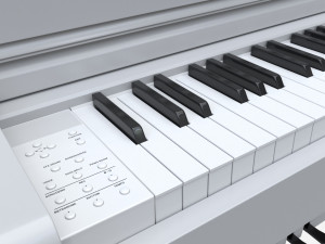 Digital piano musical instruments 07 3D Model