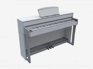 Digital piano musical instruments 07 3D Model