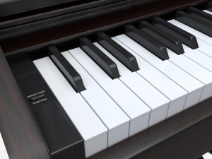 Digital piano musical instruments 08 3D 모델