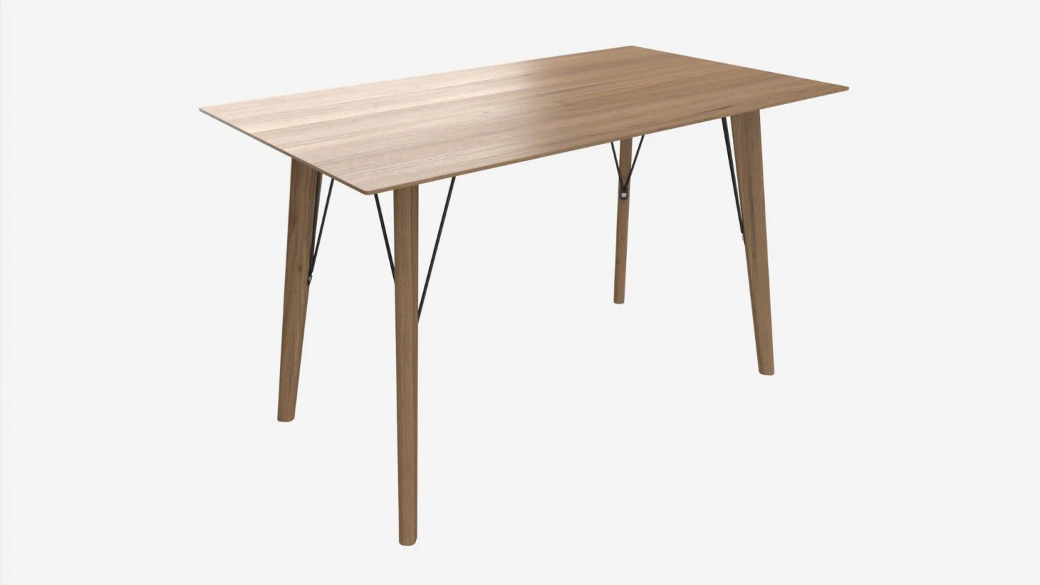 Dining table Helena rectangle 3D Model .c4d .max .obj .3ds .fbx .stl .blend 