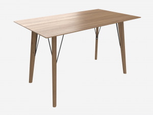 Dining table Helena rectangle 3D Model
