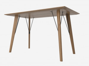 Dining table Helena rectangle Model 3D
