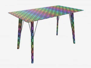 Dining table Helena rectangle 3D Model