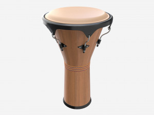 Djembe drum african musical instruments 3D-Modell