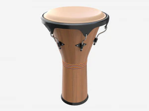 Джембе барабан африканские музыкальные инструменты 3D Модель