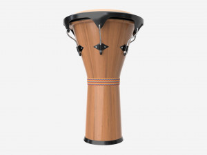 Djembe drum african musical instruments 3D Model