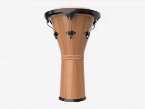 जेम्बे ड्रम अफ़्रीकी संगीत वाद्ययंत्र 3D मॉडल