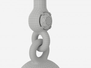 Earrings Diamond Gold Jewelry 01 3D Model