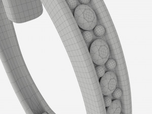 Earrings Diamond Gold Jewelry 01 3D Model