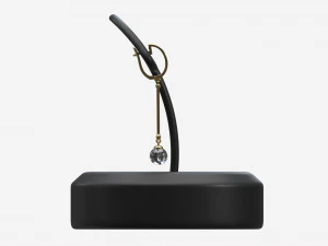 Earrings Leather Display Holder Stand 01 3D Model