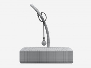 Earrings Leather Display Holder Stand 01 3D-Modell