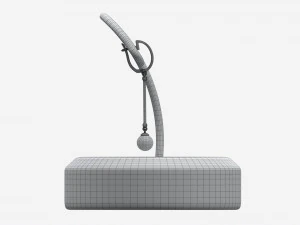 Earrings Leather Display Holder Stand 01 3D Model