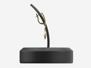 Earrings Leather Display Holder Stand 02 3D Модель