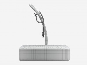 Earrings Leather Display Holder Stand 02 3D Модель