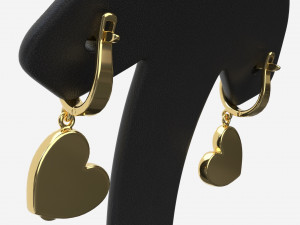 Earrings Leather Display Holder Stand 03 3D 모델