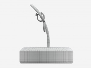 Earrings Leather Display Holder Stand 03 3D 모델