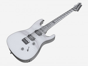 Electric guitar 01 3D 모델