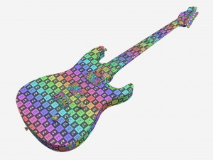Electric guitar 01 3D 모델