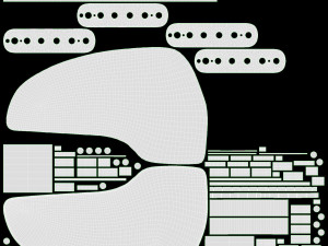 Electric guitar 01 3D 모델