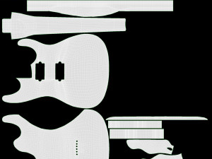 Electric guitar 01 3D 모델
