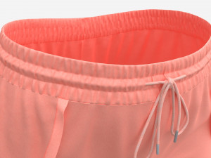 Fitness shorts for women pink 3D 模型