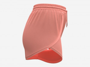 Fitness shorts for women pink 3D 模型
