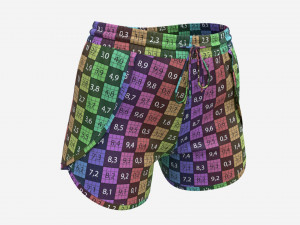 Fitness shorts for women pink 3D 模型