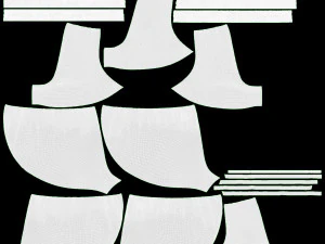 महिलाओं के लिए फिटनेस शॉर्ट्स गुलाबी 3D मॉडल