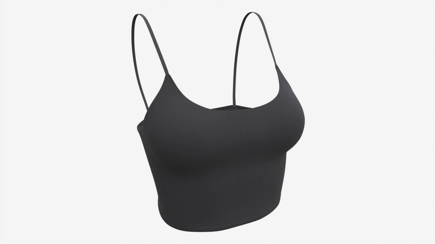 Fitness top for women black 3D Model .c4d .max .obj .3ds .fbx .stl .blend 