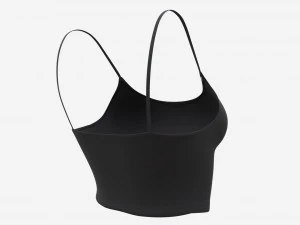 Fitness top for women black 3D Model