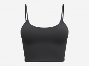 Fitness top for women black Model 3D