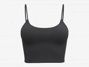 Fitness top for women black 3D Model