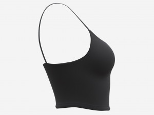 Fitness top for women black Model 3D